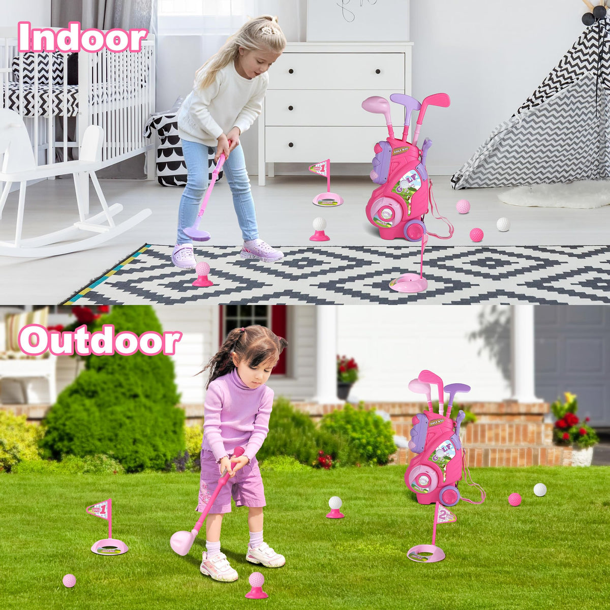 Jovizo holes and flags highlight play area boundaries for kids.