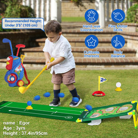 Eight oversized Jovizo golf balls designed for safe use by toddlers
