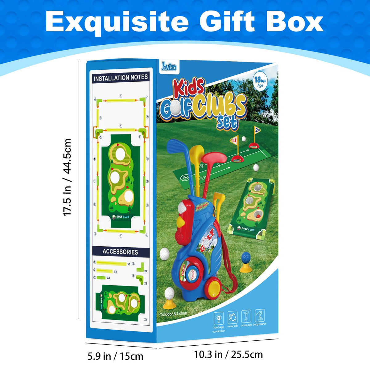 Jovizo packaging shown, compact and easy to gift