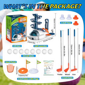 JOY SPOT! Kids golf club set iron supports accurate shots with adjustable length growth.