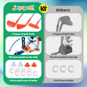 JOY SPOT! Kids golf club set putter aids proper putting stance and smooth roll.