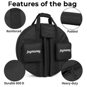 Joymaney water-resistant finish guards gear against moisture during travel.