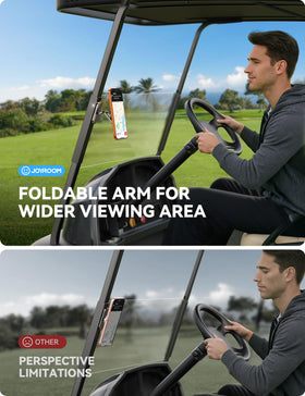 JOYROOM 360-degree rotation base allows flexible on-dash viewing angles
