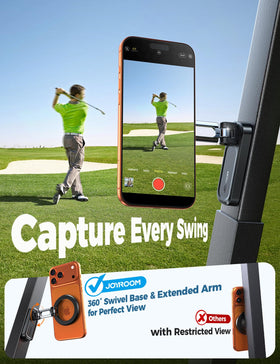 JOYROOM magnetic golf-cart phone holder 360-rotation for easy screen access