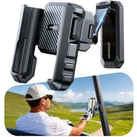 JOYROOM magnetic golf cart phone holder camera-friendly design for easy on-course photos.