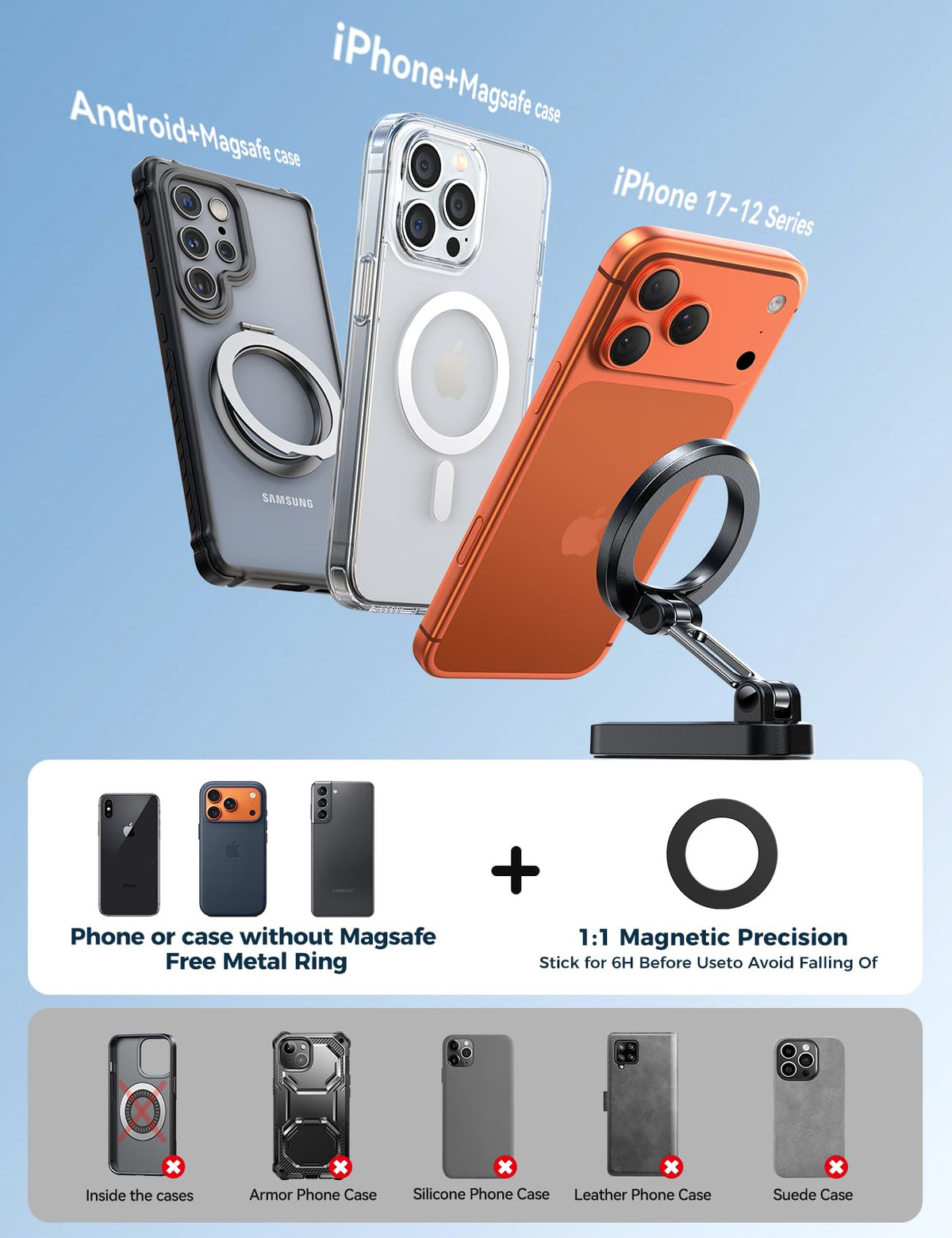 JOYROOM magnetic golf cart phone holder mounted on Club Car for easy access