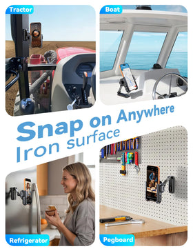 JOYROOM Wide compatibility golf cart stand fits most phones and cases.