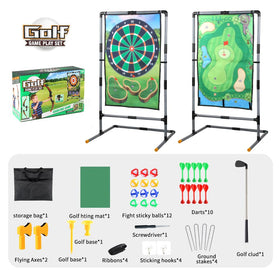 Joysweetoy included golf club for complete on-the-go practice.