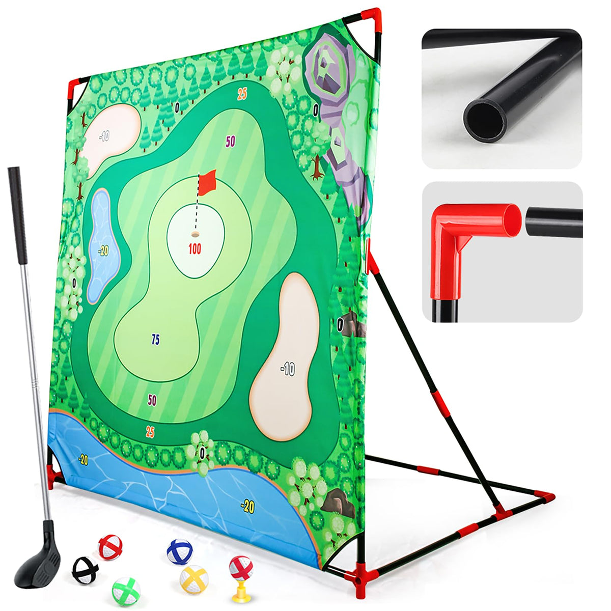 Joysweetoy 24 sticky balls for mess-free aiming sessions.