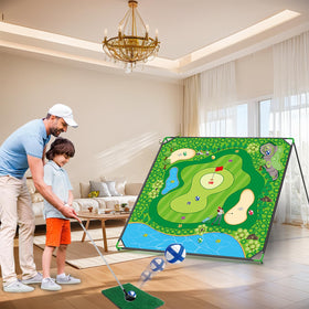 Joysweetoy tear-resistant grass mat with non-slip backing for stable play.