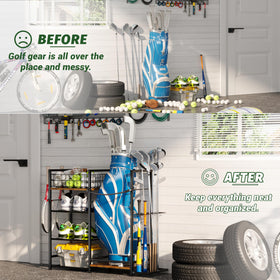 Reinforced bottom and anti-tip strap ensure stability on uneven floors.