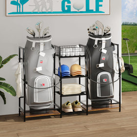 Jsskeeim adjustable hooks keep gloves and towels organized.