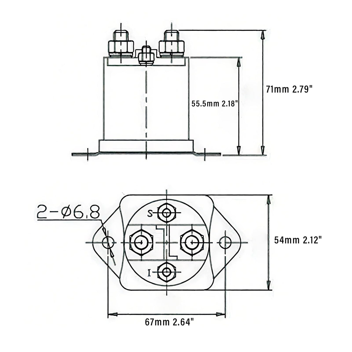 JTAREA solenoid side assembly showing four-terminal configuration for reliable wiring.