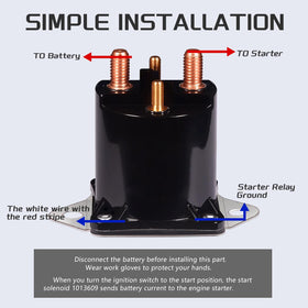 JTAREA starter solenoid wiring diagram image illustrating compatible connections for 12V systems.