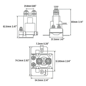JTAREA 27153-G01 solenoid side profile for EZGO compatibility