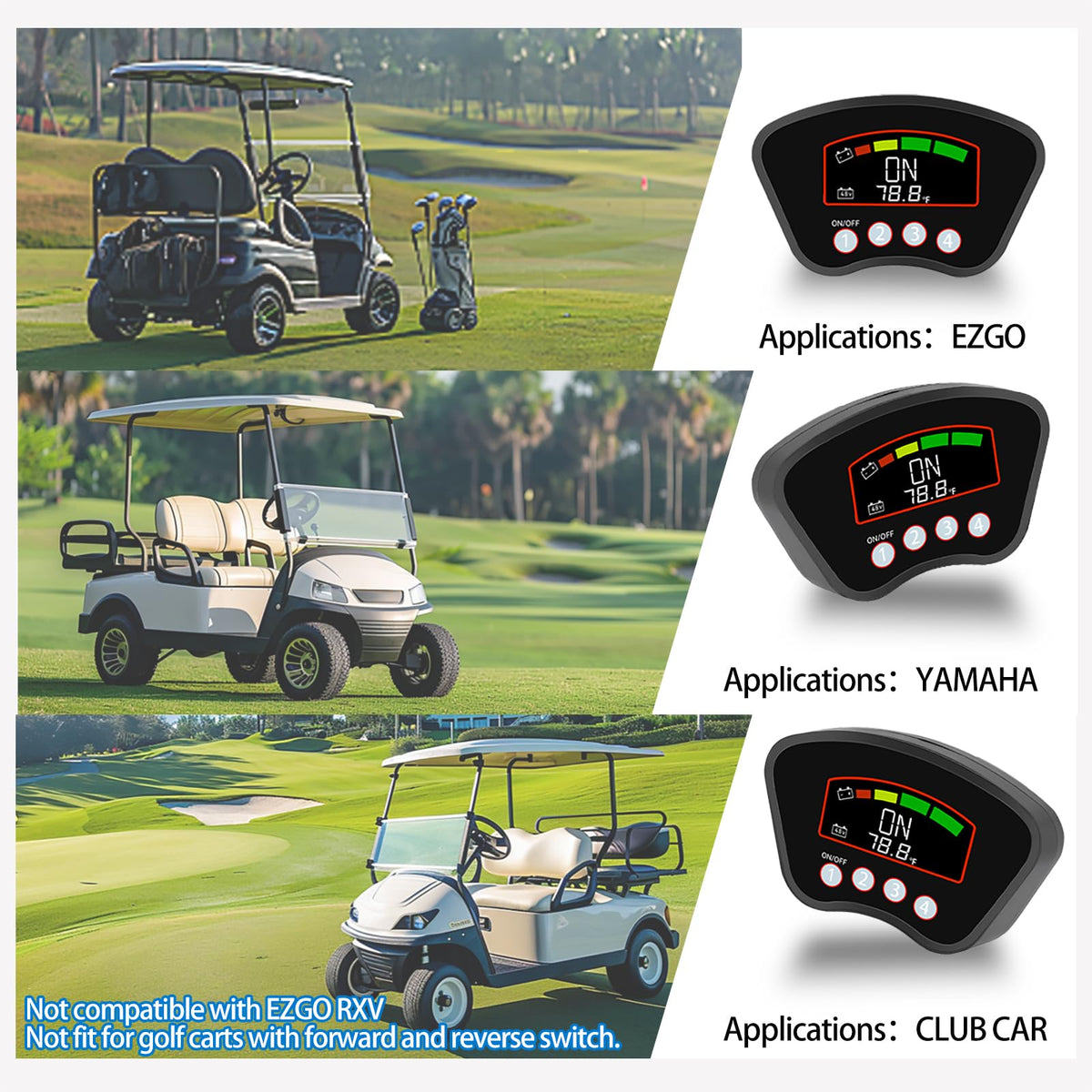 JTCMOJS keyless pin-pad ignition back view highlighting weatherproof exterior for outdoor use.