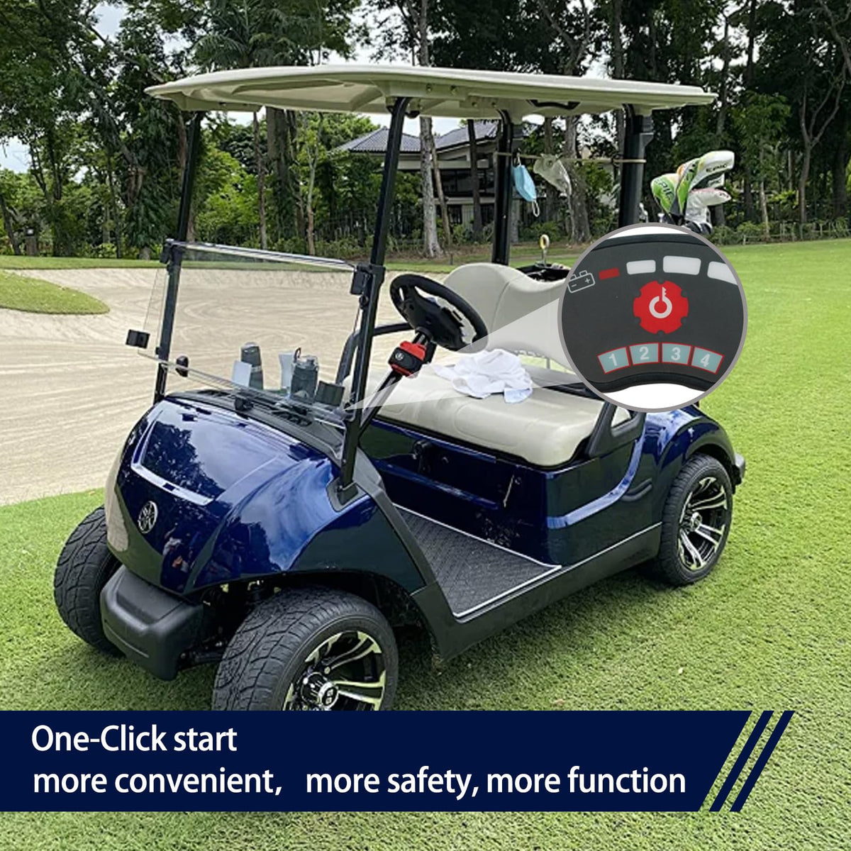 JTCMOJS on cart use scenario illustrating convenient keyless operation