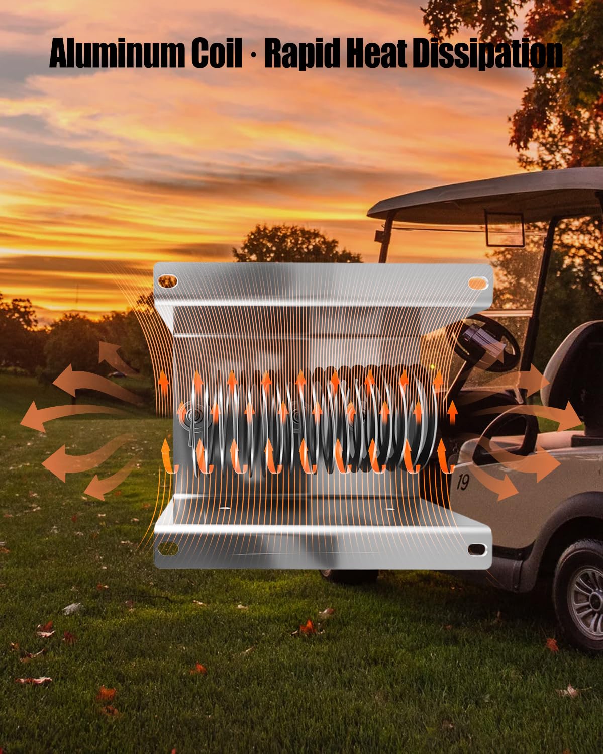 JUFZQO 28197G01 aluminum coil provides efficient heat dissipation.