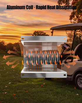 JUFZQO 28197G01 aluminum coil provides efficient heat dissipation.