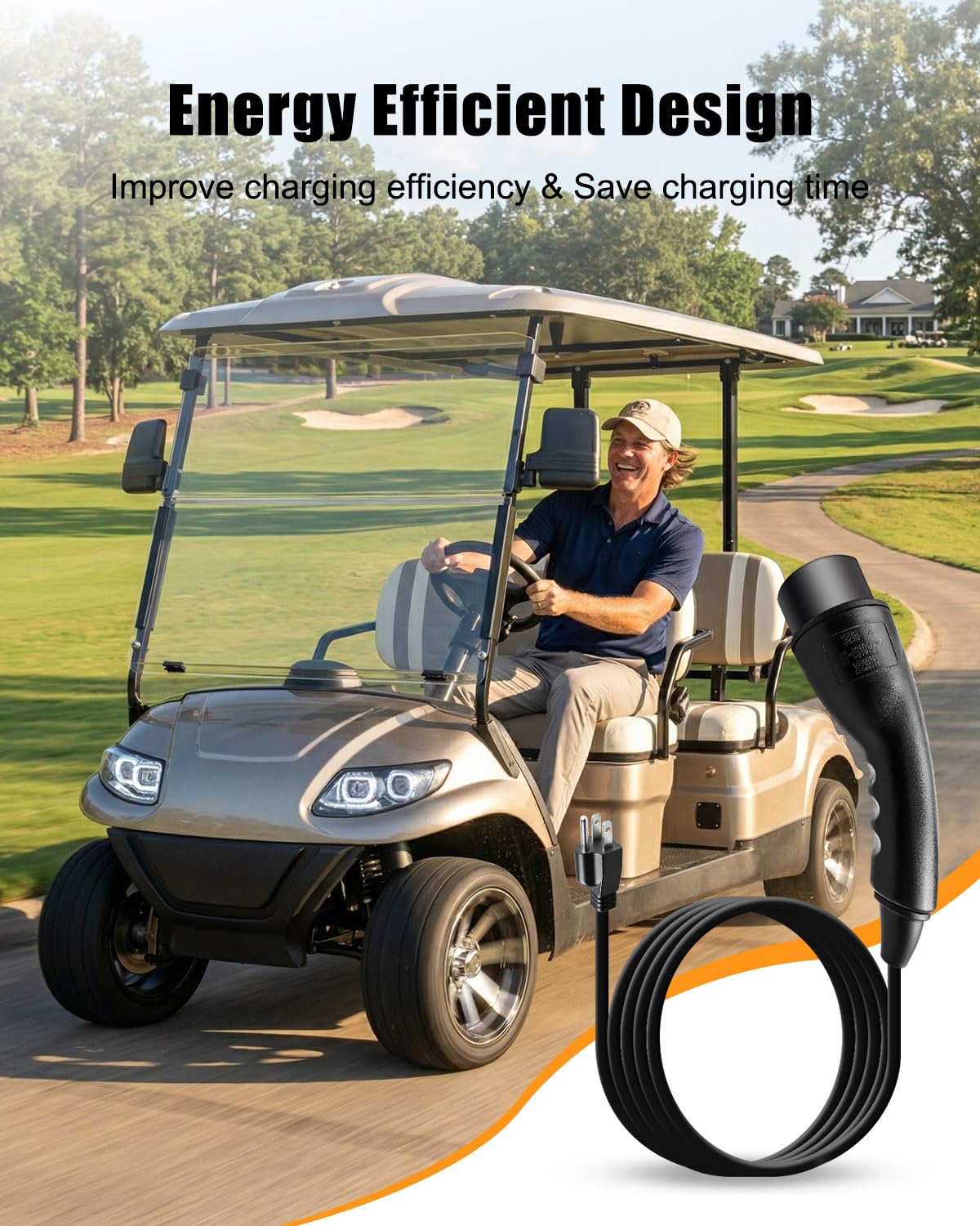 JUFZQO heavy-duty cord resists wear for long-term use.