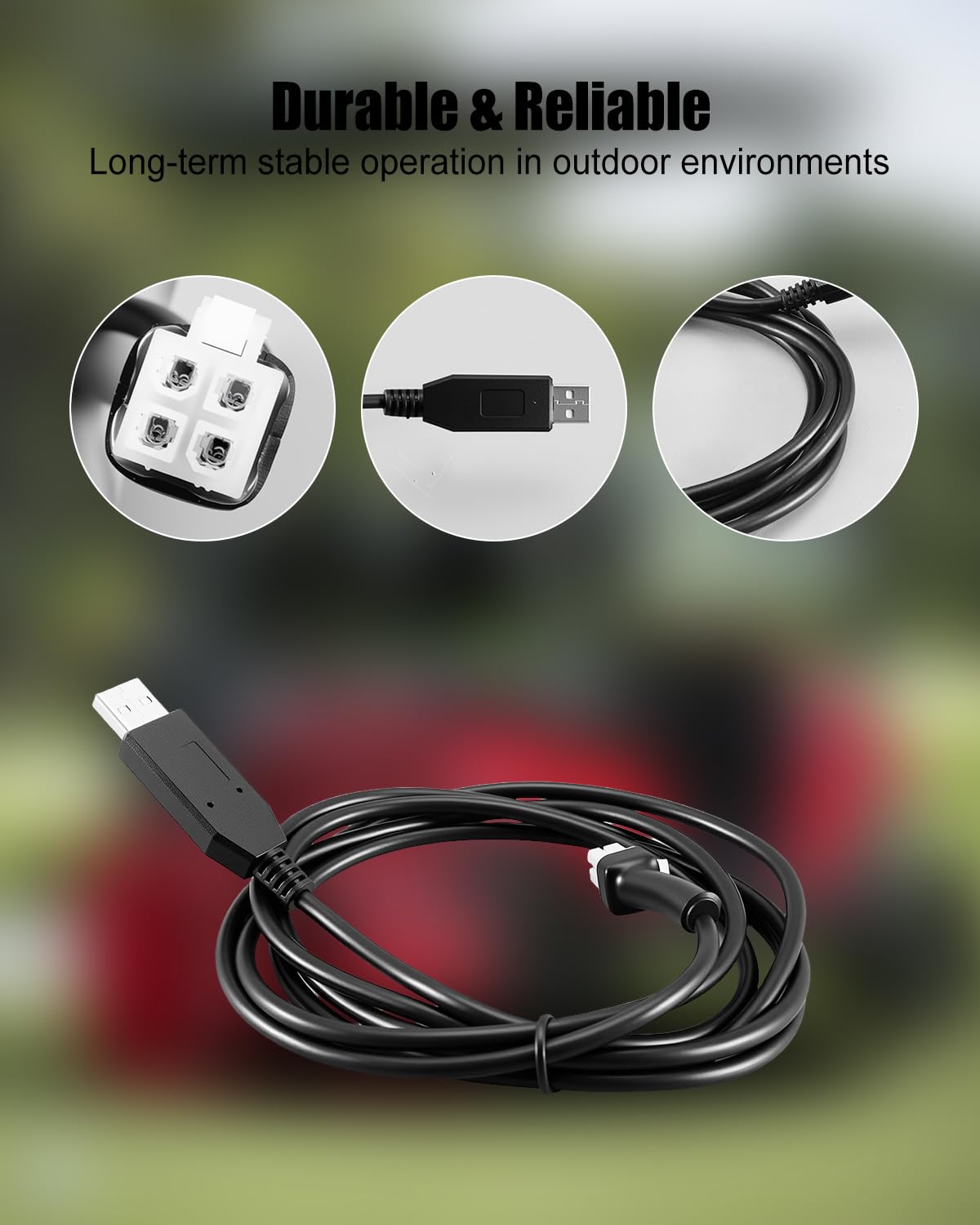JUFZQO cable for top-speed and acceleration customization on ICON EV golf carts.