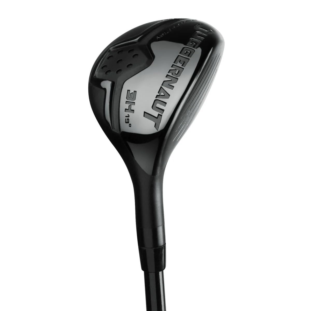 Juggernaut #3 hybrid golf club angled shot highlighting compact profile.