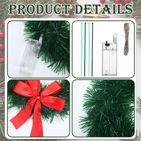 Juinte LED wreath provides inviting night-time illumination for events.