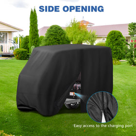 Jungda 125 inch length fits many 4-seat golf carts for outdoor storage.