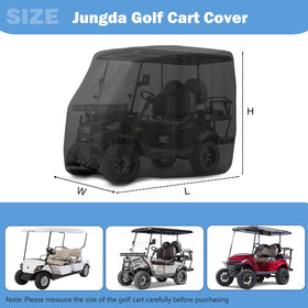 Jungda cover with side zipper for easy access.