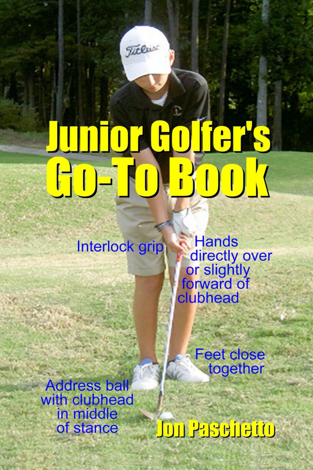 Junior Golfer's Go-To Book cover featuring kid-friendly tips to boost on-course confidence.