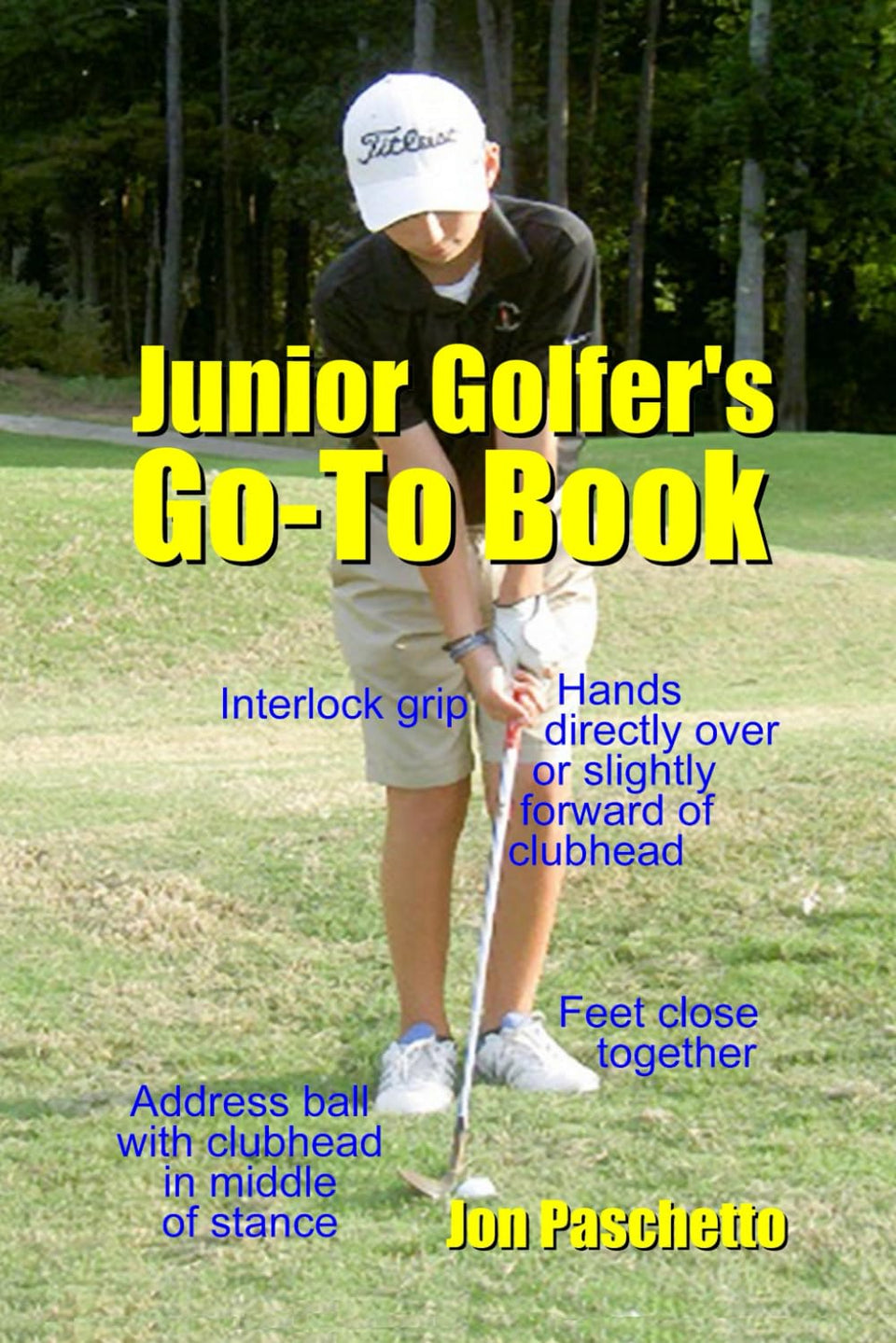Junior Golfer's Go-To Book cover featuring kid-friendly tips to boost on-course confidence.