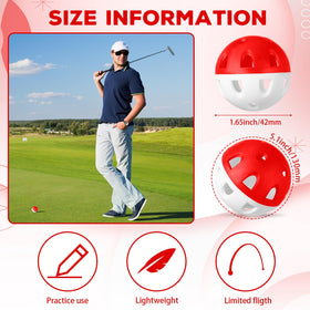 Junkin EVA material practice golf balls offer durable feel and quick rebound.