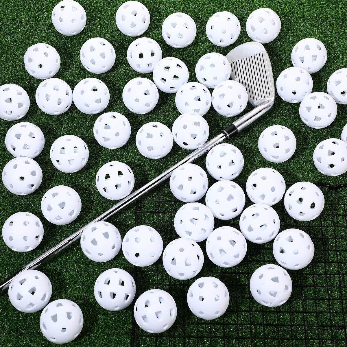 Junkin 50-pack white balls ideal for family and solo drills.