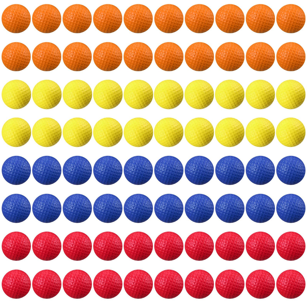 Junkin 80-pcs foam golf balls pack for ample home practice.