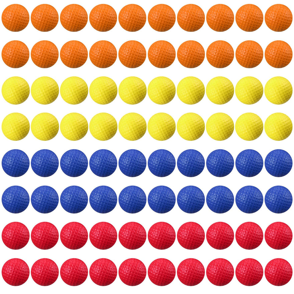 Junkin 80-pcs foam golf balls pack for ample home practice.