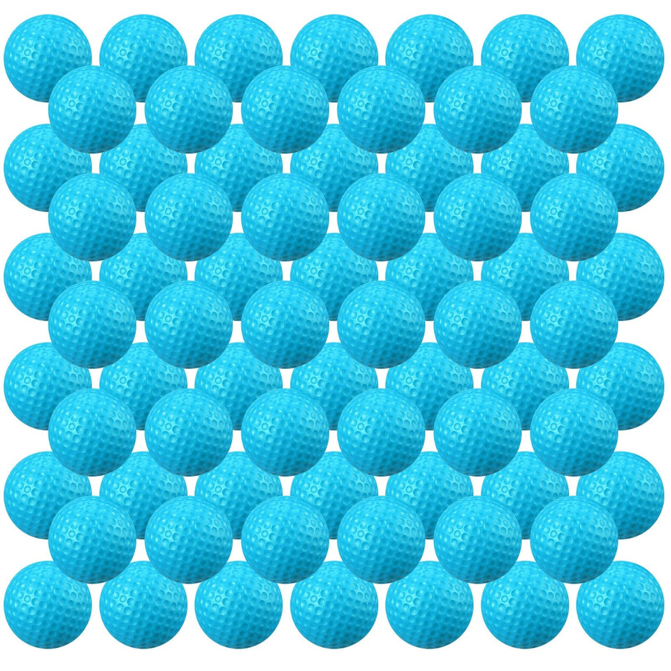 Junkin 80pcs foam golf balls with soft foam for safe indoor practice.