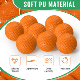 Junkin bright orange foam golf balls improve visibility for easy retrieval