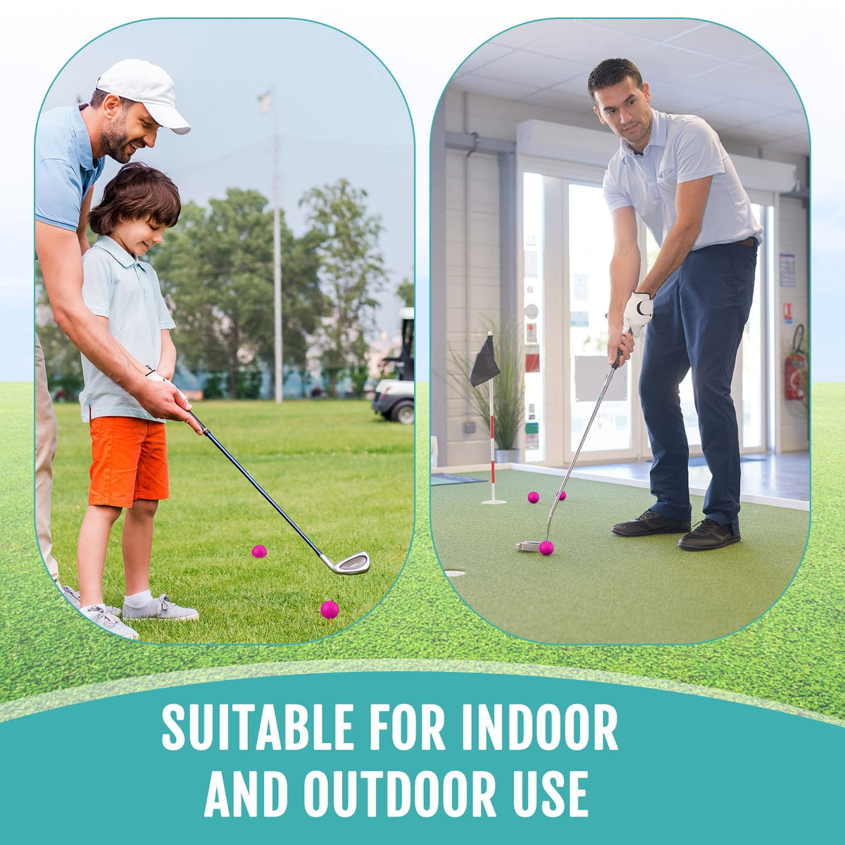 Junkin foam golf ball perfect for kids’ backyard play and family fun.