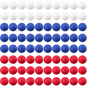 Junkin foam golf ball red for indoor practice and easy retrieval.