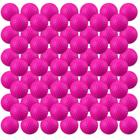 Junkin foam golf ball set in rose red, ideal for practice indoors or outdoors.
