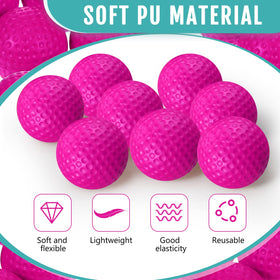 Junkin foam golf ball soft and elastic for safe indoor practice.