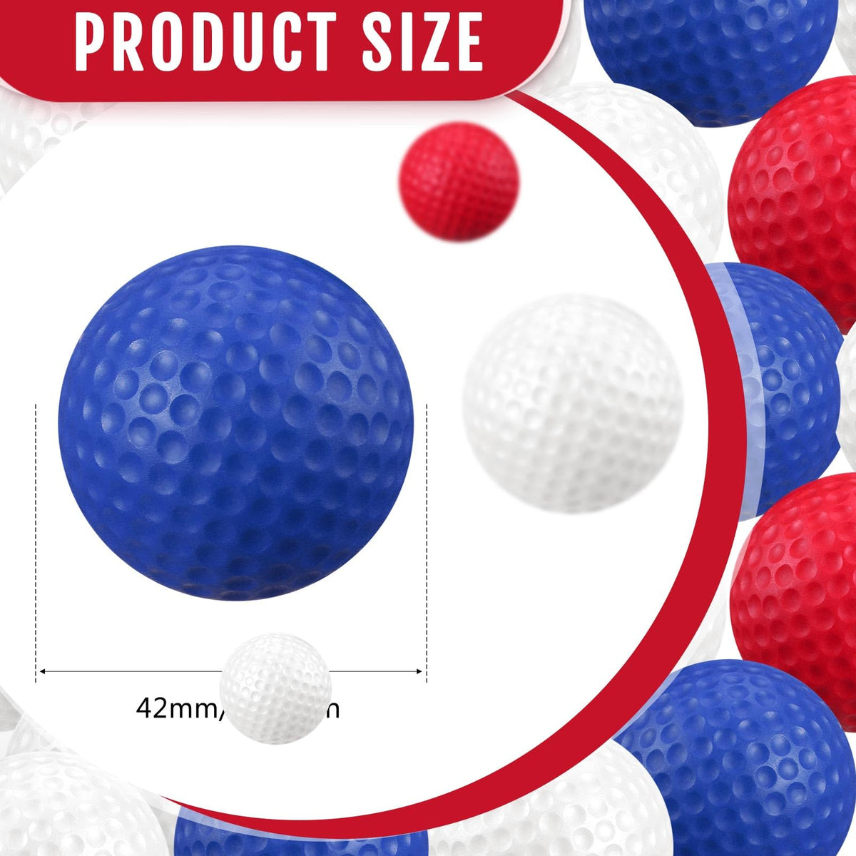 Junkin foam golf ball white easy to locate on grass during play.