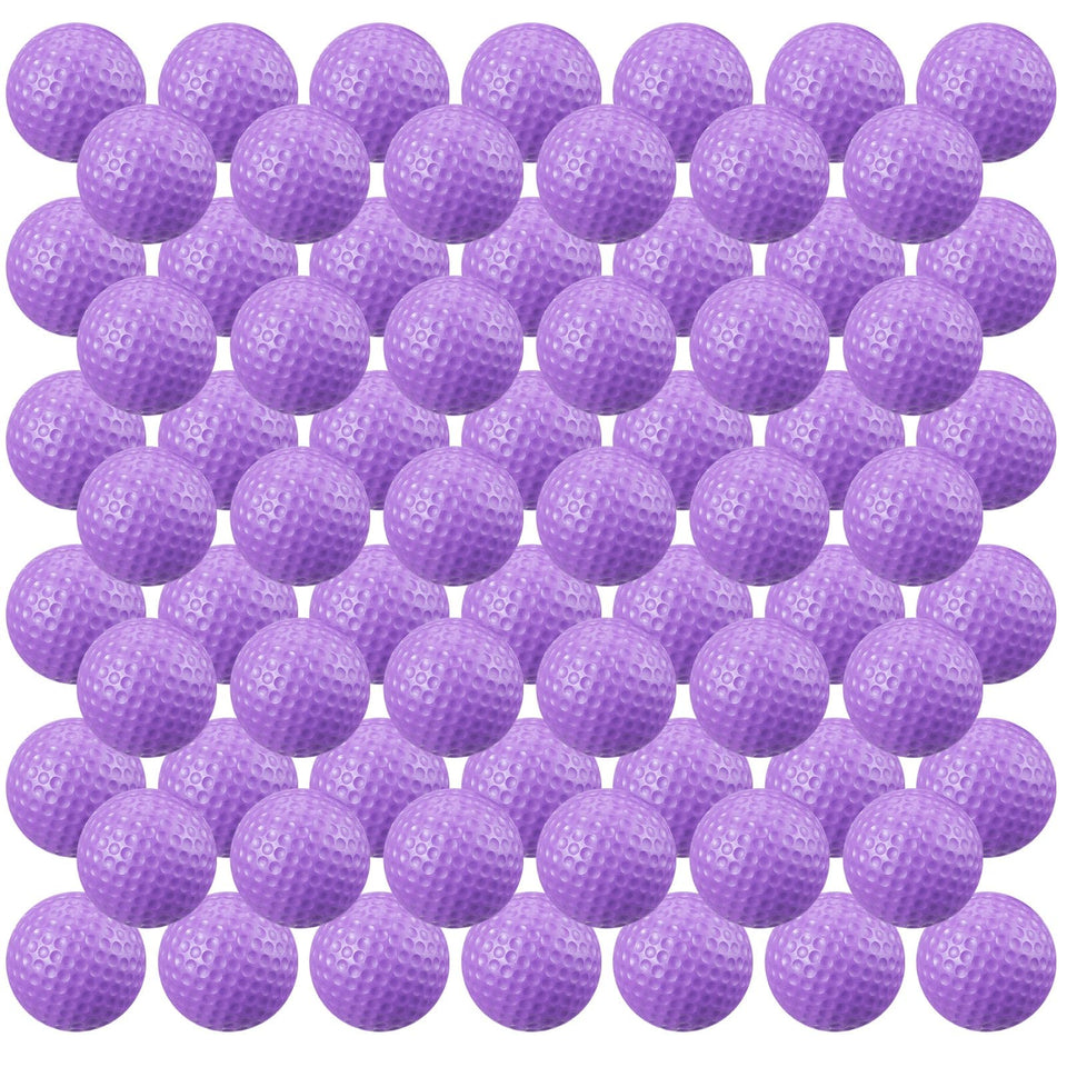 Junkin 80-piece purple foam golf balls for safe indoor practice and easy retrieval