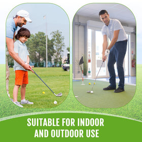 Junkin foam golf balls in bright neon colors for easy visibility