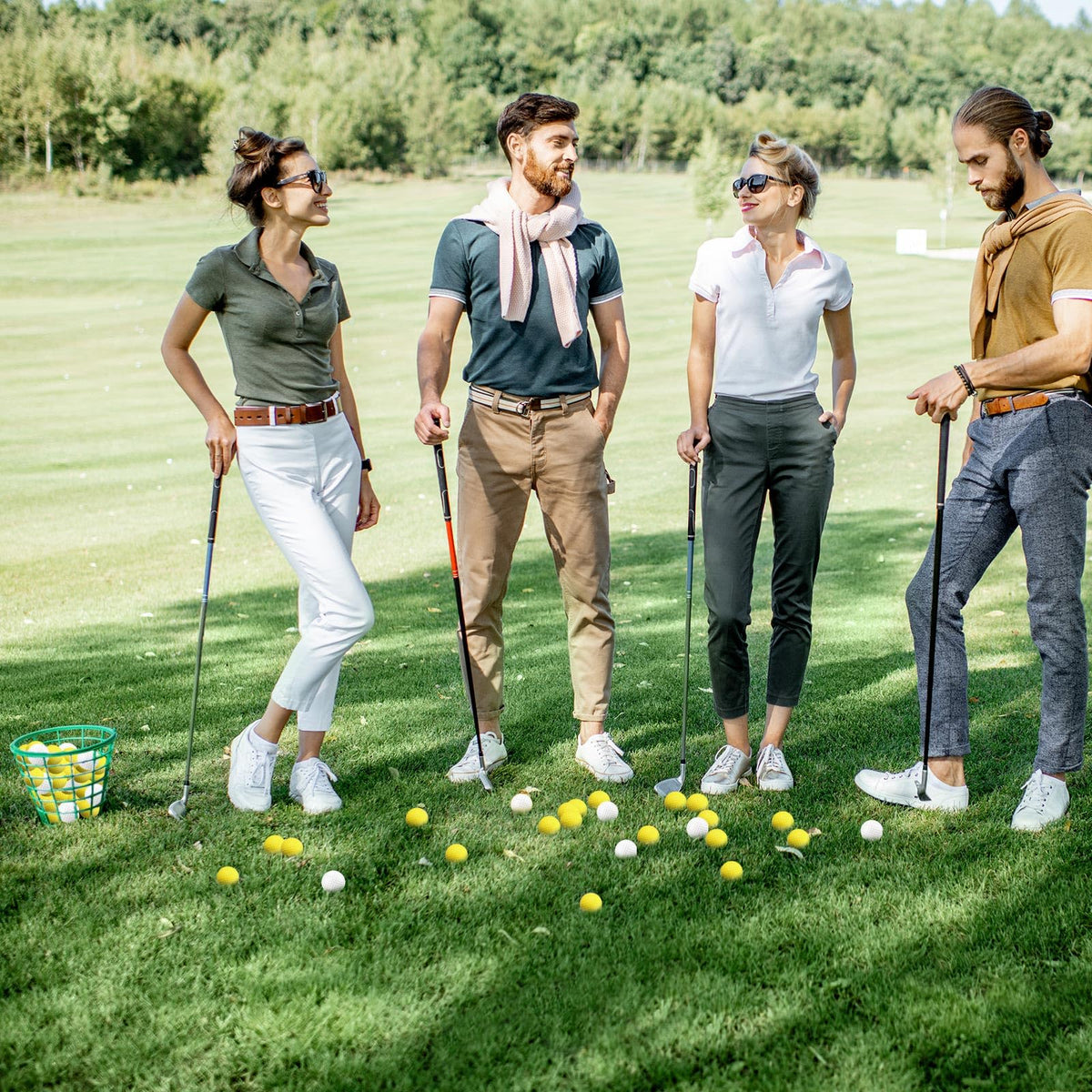 Junkin foam golf balls with dent-resistant construction for practice
