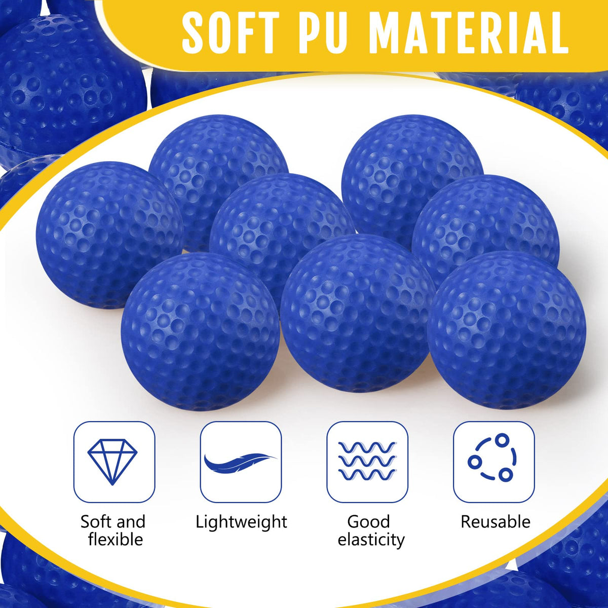 Junkin foam golf balls diameter 4.2 cm for safe play