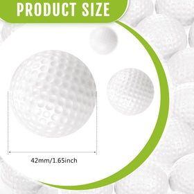 Junkin foam golf balls for indoor/outdoor practice with flight feedback.