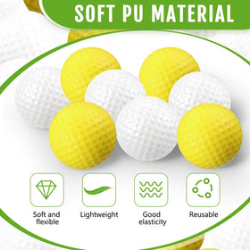 Junkin foam golf balls with soft elastic design for safe swings
