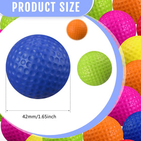 Junkin foam golf balls offer a soft feel ideal for indoor practice