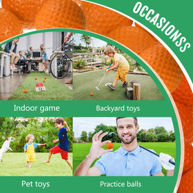 Junkin indoor-outdoor foam golf balls designed for versatile practice and flight feedback